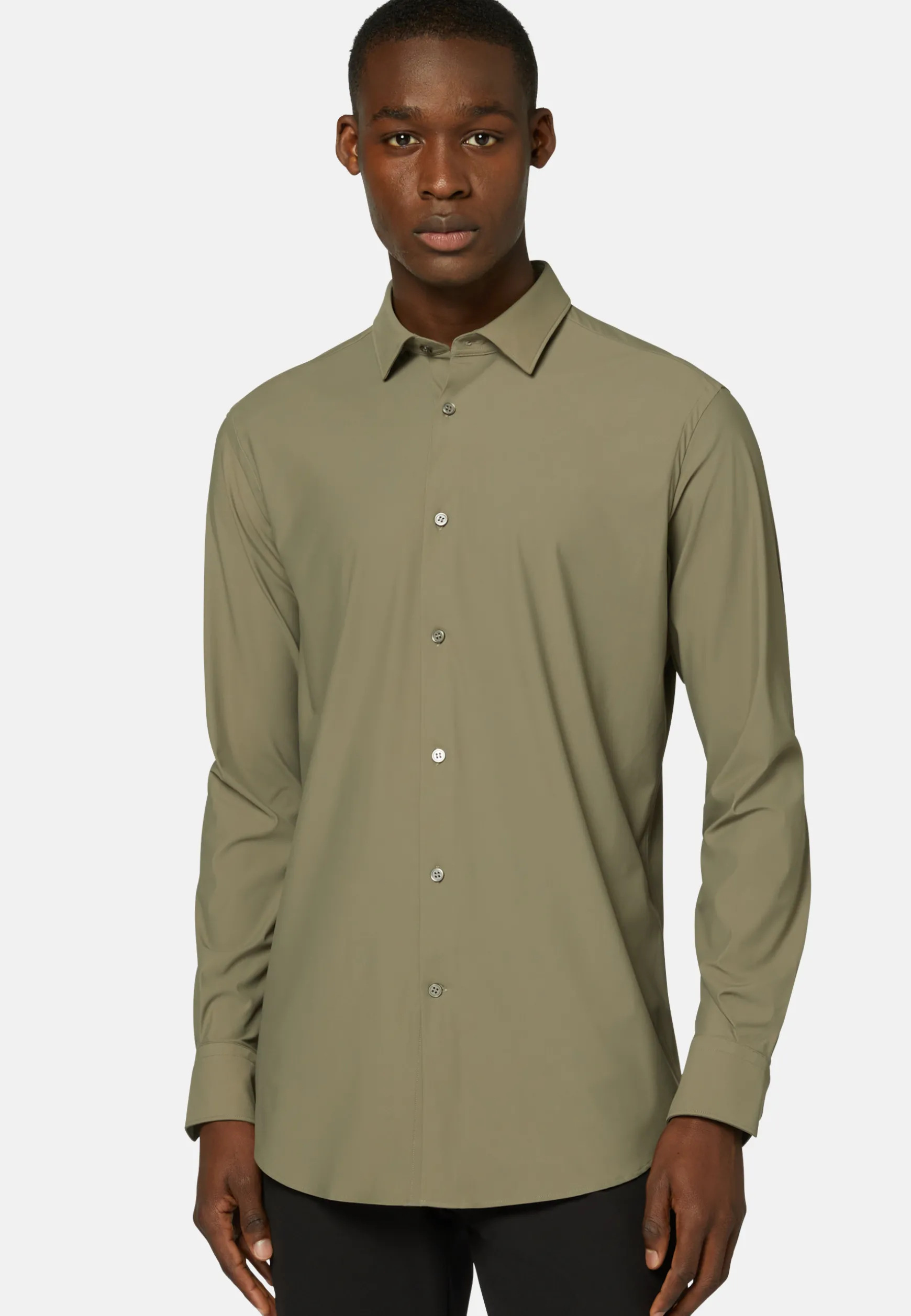 Shirt In Stretch Nylon Slim|Boggi Milano Best
