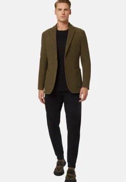 Textured Wool Jersey Jacket|Boggi Milano Hot