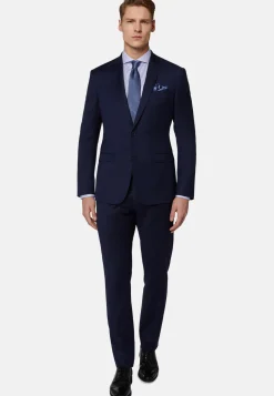 Diagonal Suit In Stretch Wool|Boggi Milano New