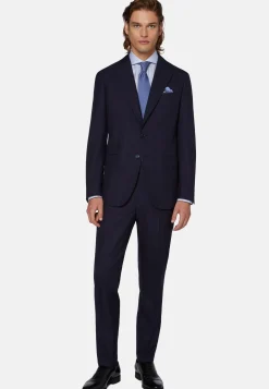 Windowpane Check Suit In Pure Wool|Boggi Milano Sale