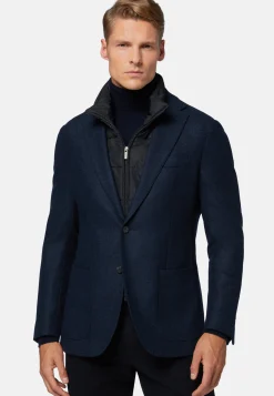Wool Jacket With Detachable Bib|Boggi Milano Sale