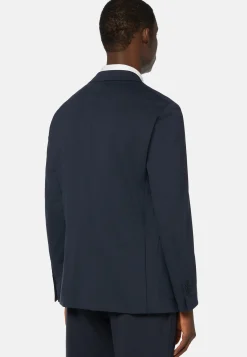 Navy Nylon Stretch B Tech Blazer|Boggi Milano Flash Sale