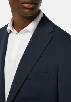 Navy Nylon Stretch B Tech Blazer|Boggi Milano Flash Sale