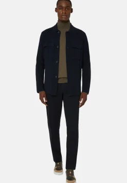 Over Shirt in Merino Wool|Boggi Milano Online