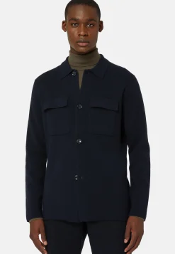 Over Shirt in Merino Wool|Boggi Milano Online