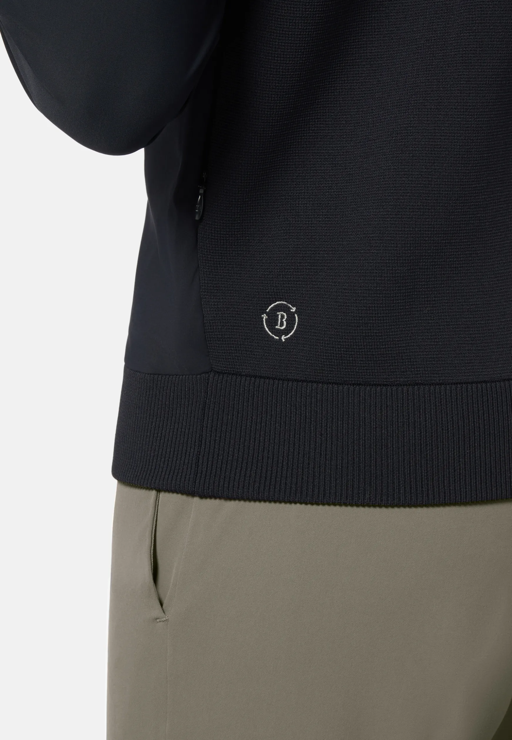 Navy Recycled and Technical Jersey Waistcoat|Boggi Milano Discount