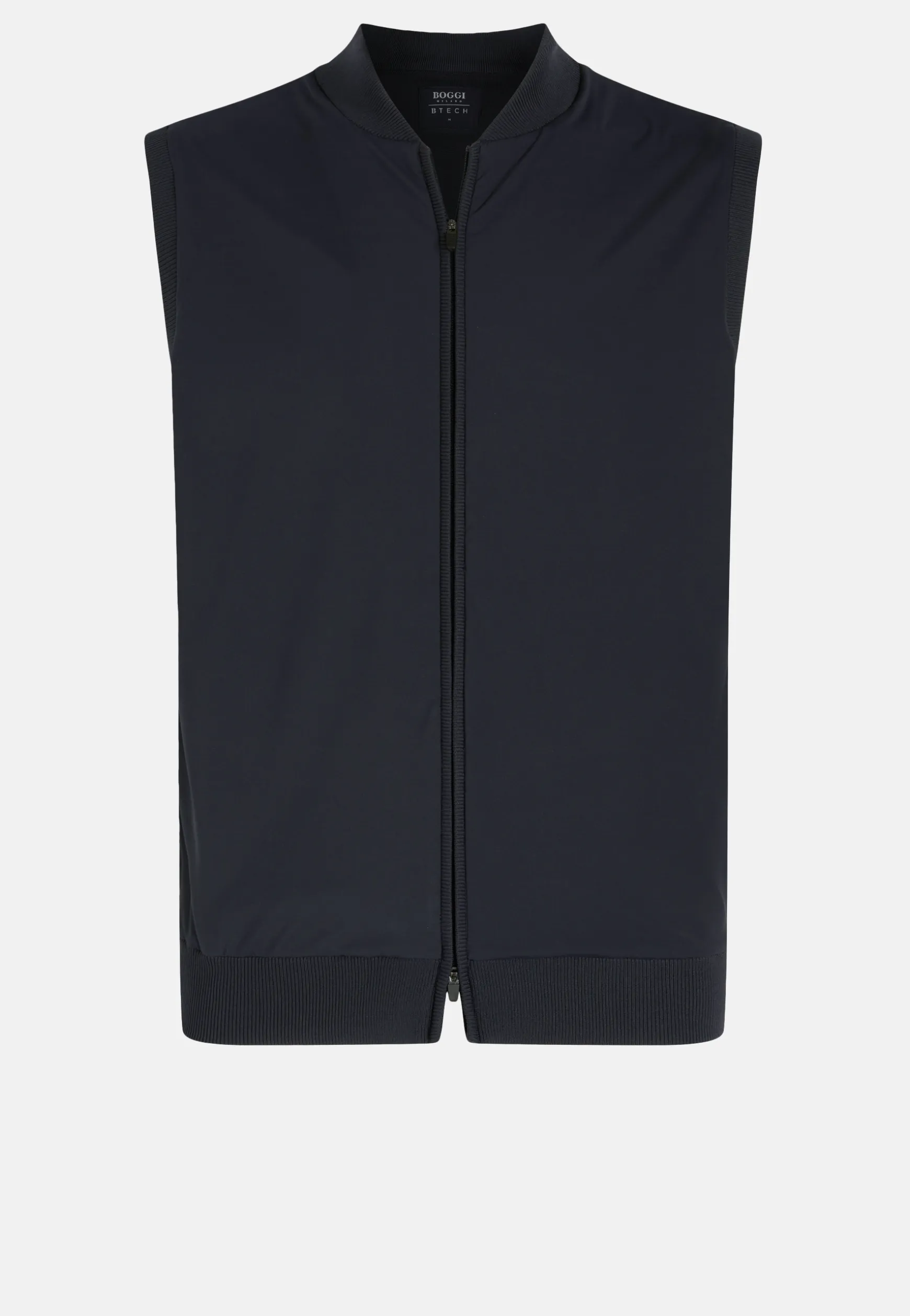 Navy Recycled and Technical Jersey Waistcoat|Boggi Milano Discount