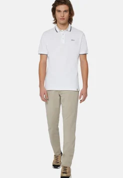 Organic Cotton Blend Piqu&eacute; Polo Shirt|Boggi Milano Hot