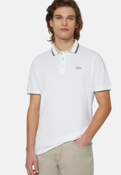 Organic Cotton Blend Piqu&eacute; Polo Shirt|Boggi Milano Hot