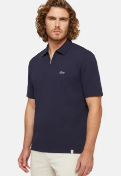 Organic Cotton Blend Piqu&eacute; Polo Shirt|Boggi Milano Discount