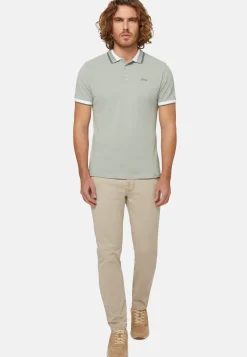 Organic Cotton Blend Piqu&eacute; Polo Shirt|Boggi Milano Fashion