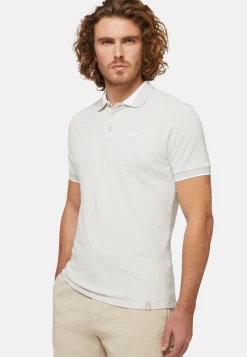 Organic Cotton Blend Piqu&eacute; Polo Shirt|Boggi Milano Discount
