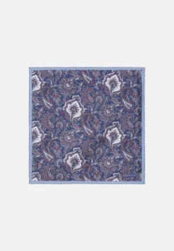 Paisley Print Silk Pocket Square|Boggi Milano Shop
