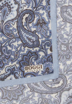 Paisley Print Silk Pocket Square|Boggi Milano Best