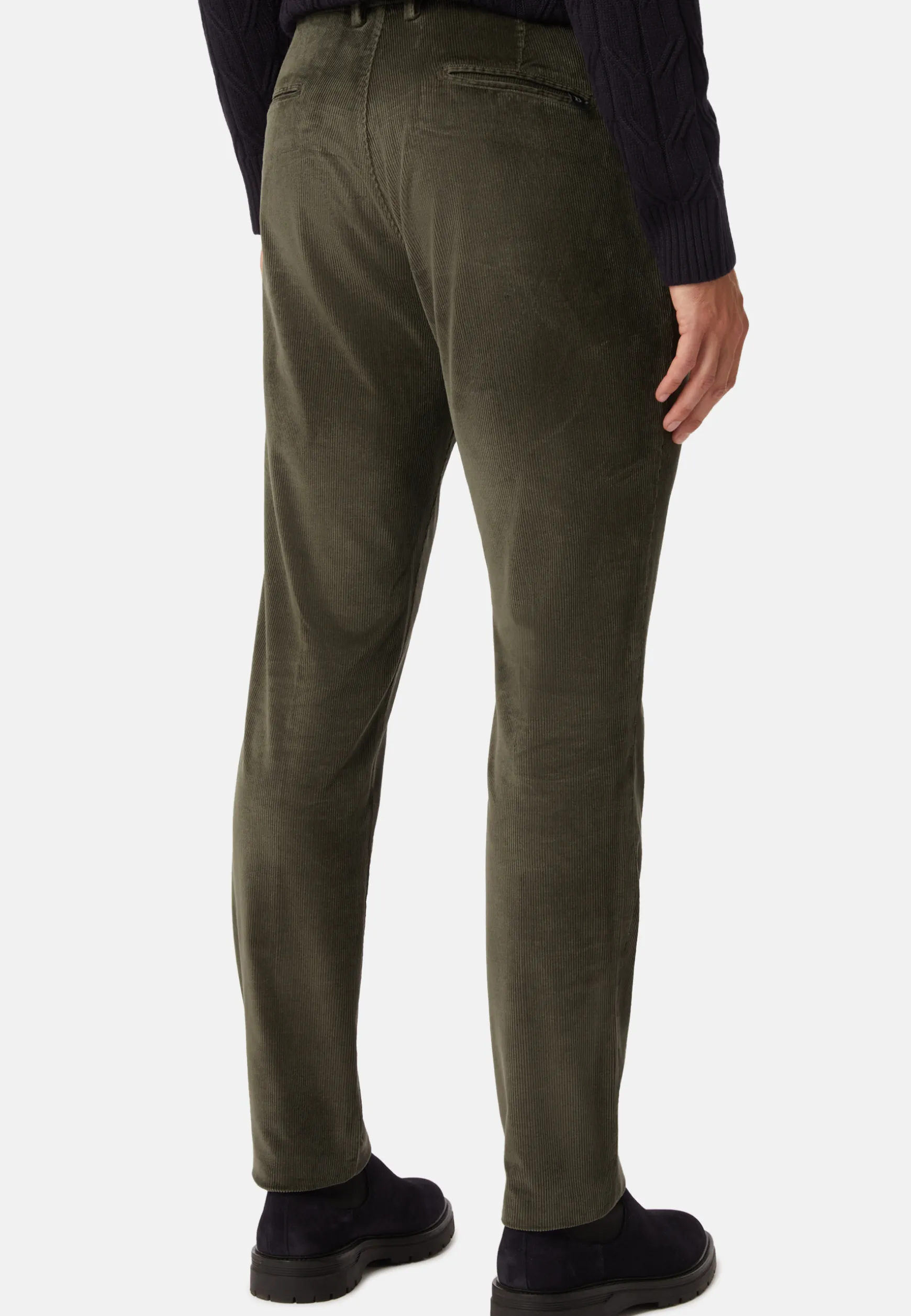 Pants in Stretch Velvet|Boggi Milano Fashion