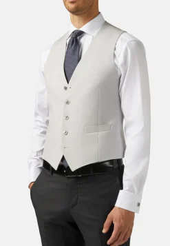 Pearl Grey Wool Waistcoat|Boggi Milano Cheap
