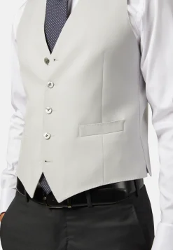 Pearl Grey Wool Waistcoat|Boggi Milano Cheap