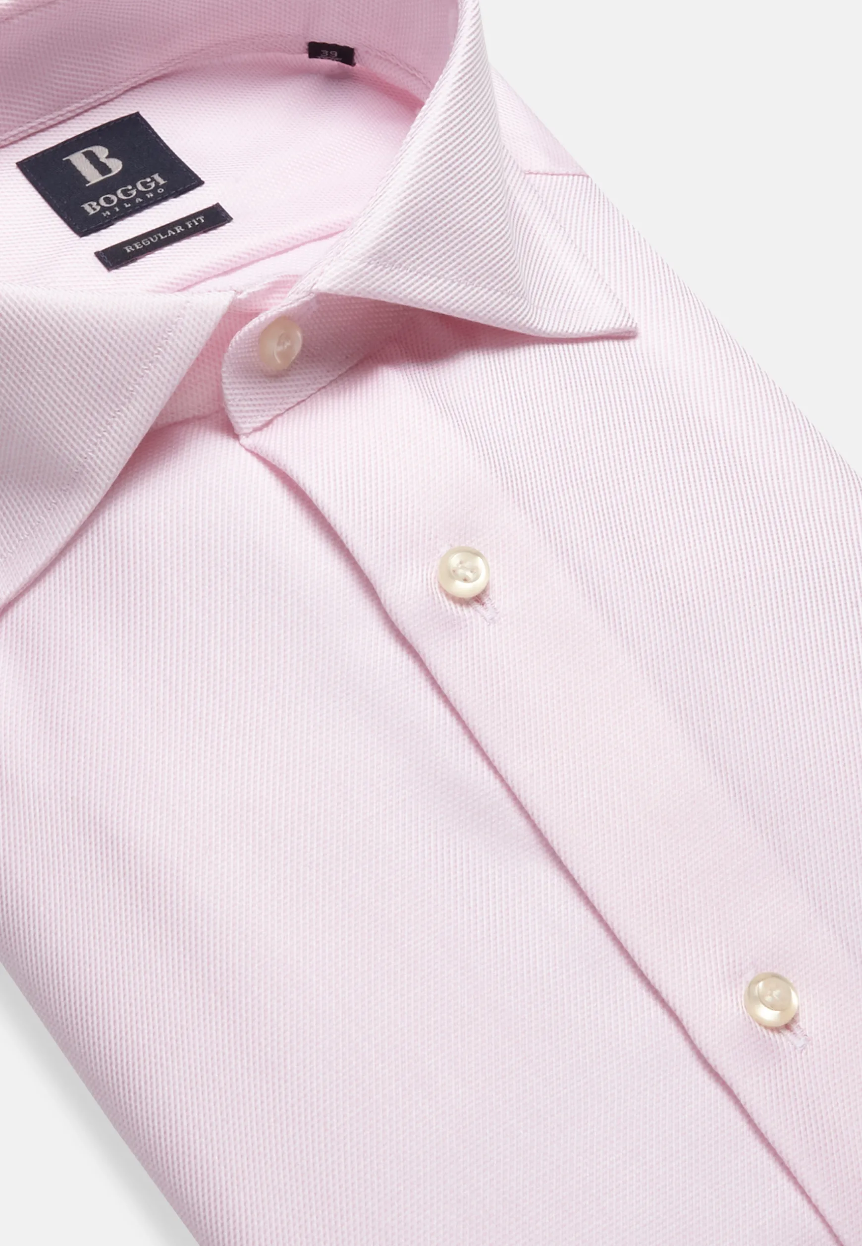 Cotton Twill Shirt Regular Fit|Boggi Milano Fashion