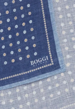 Polka Dot Pattern Linen Pocket Square|Boggi Milano Sale