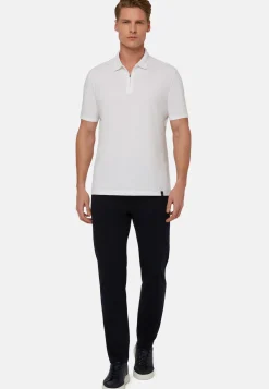 Polo in sustainable performance pique|Boggi Milano Hot