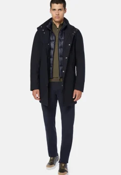 Recycled Technical Fabric Padded Car Coat|Boggi Milano Outlet