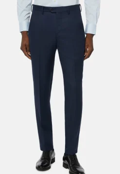 Regular Fit Birdseye Wool Pants|Boggi Milano Cheap