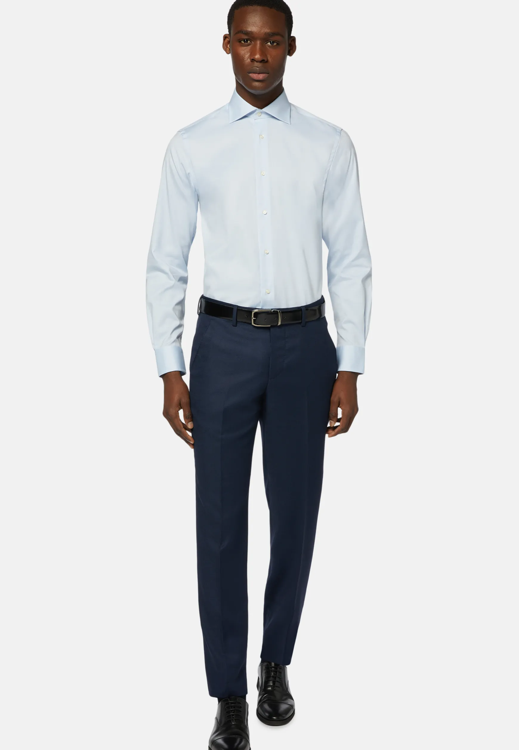 Regular Fit Birdseye Wool Pants|Boggi Milano Cheap