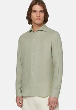 Regular Fit Linen Shirt in |Boggi Milano Online
