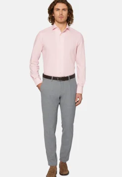 Regular Fit Cotton Dobby Shirt|Boggi Milano Fashion