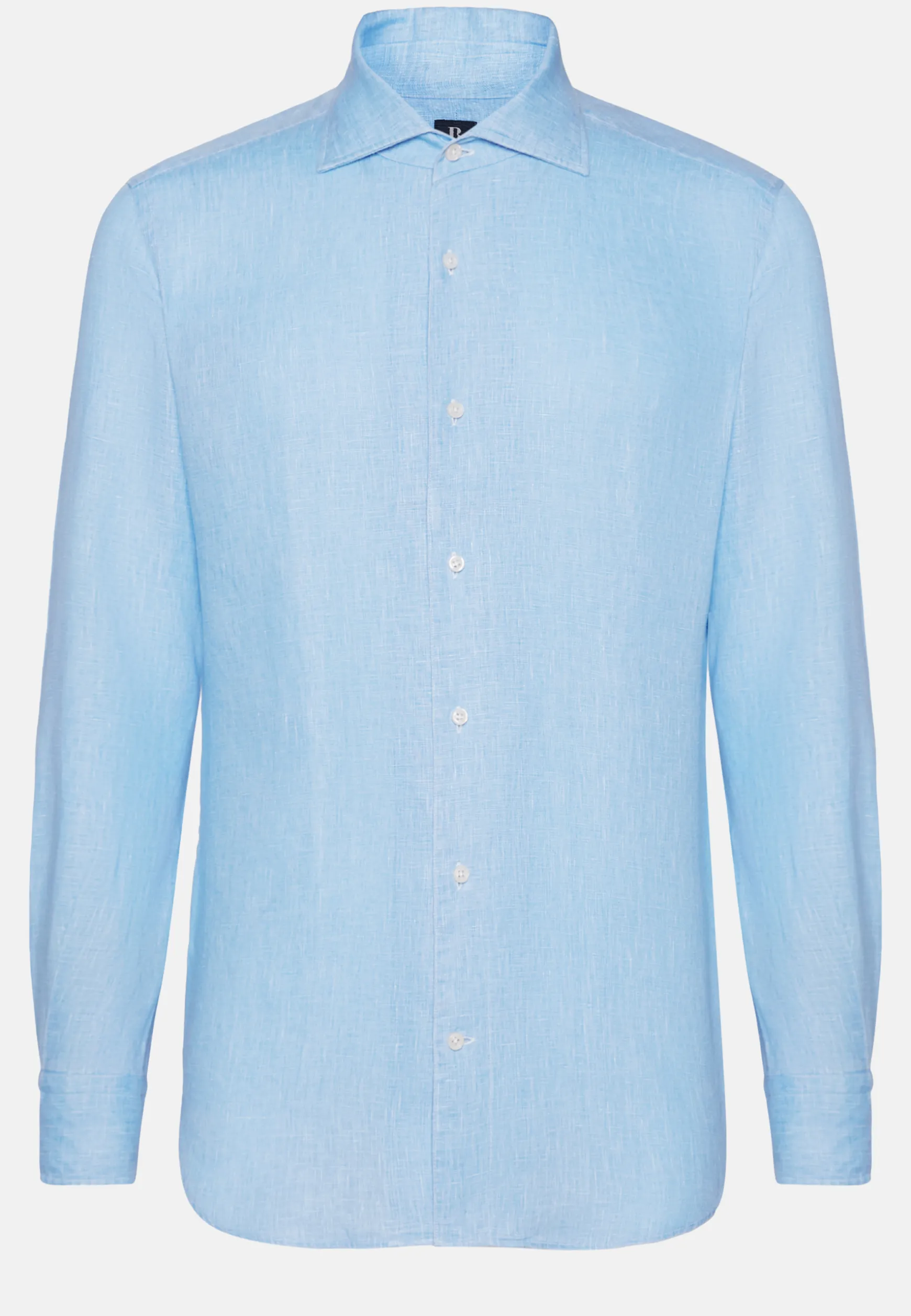 Regular Fit Sky Blue Linen Shirt|Boggi Milano New