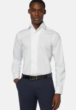Regular Fit Pinpoint Cotton Shirt|Boggi Milano New