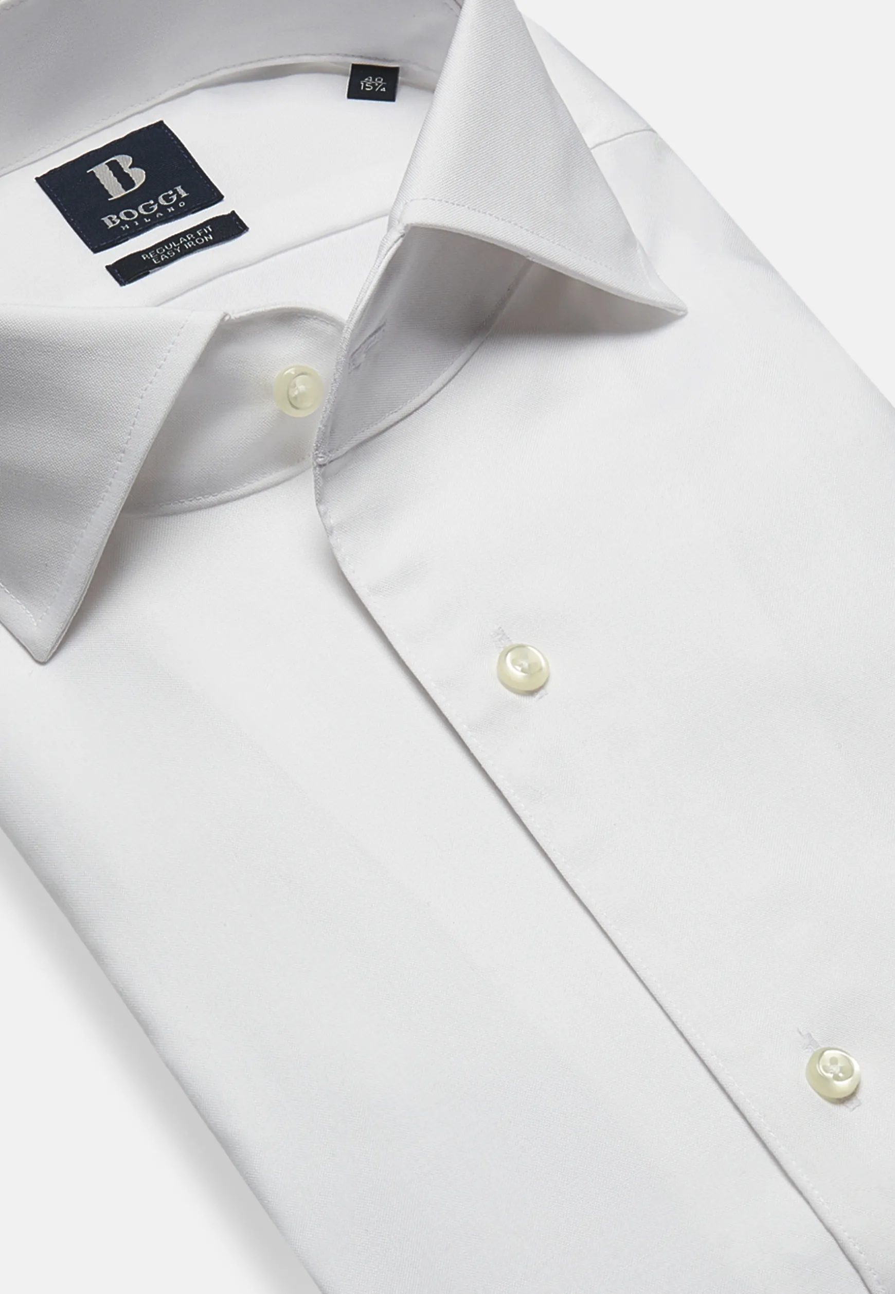 Regular Fit Pinpoint Cotton Shirt|Boggi Milano New