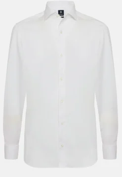 Regular Fit Pinpoint Cotton Shirt|Boggi Milano New