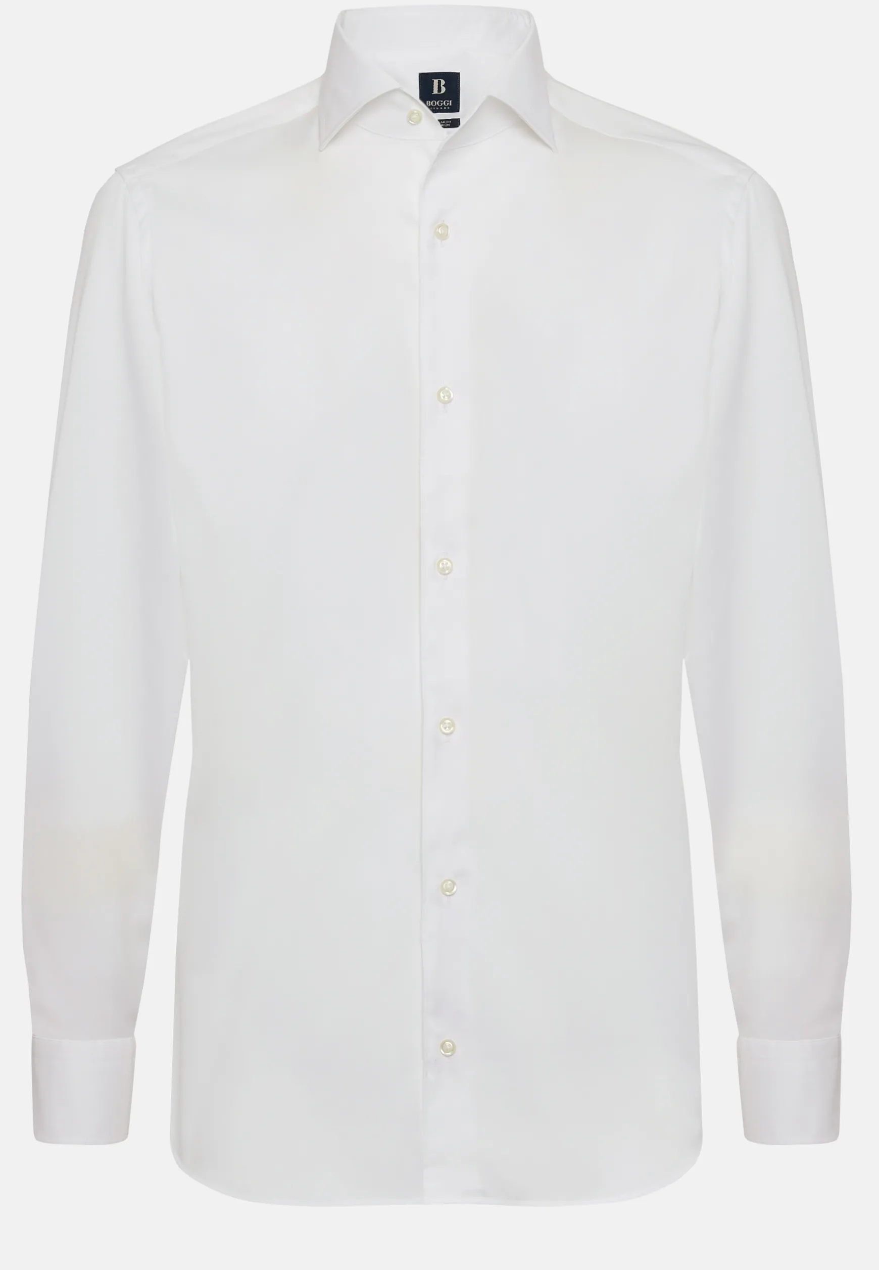 Regular Fit Pinpoint Cotton Shirt|Boggi Milano New