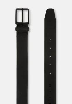 Rubberised Leather Belt With Logo|Boggi Milano Online