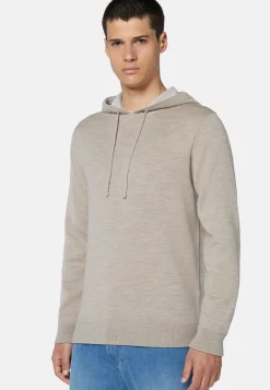 Double Hooded Jumper In Wool Nylon Cotton|Boggi Milano Clearance