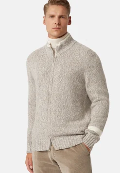 Full-Zip Jumper In a Cashmere Blend|Boggi Milano Clearance