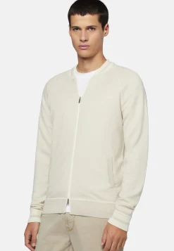 Knitted Bomber Jacket In Cotton, Silk and Cashmere|Boggi Milano Cheap