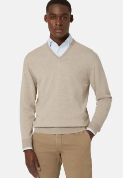 Merino Wool V-Neck Jumper|Boggi Milano Cheap