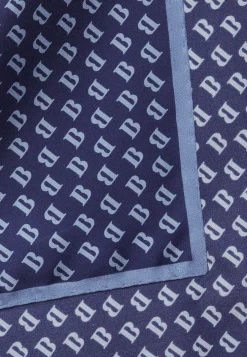 Silk Pocket Square with All-over Logo Print|Boggi Milano Hot