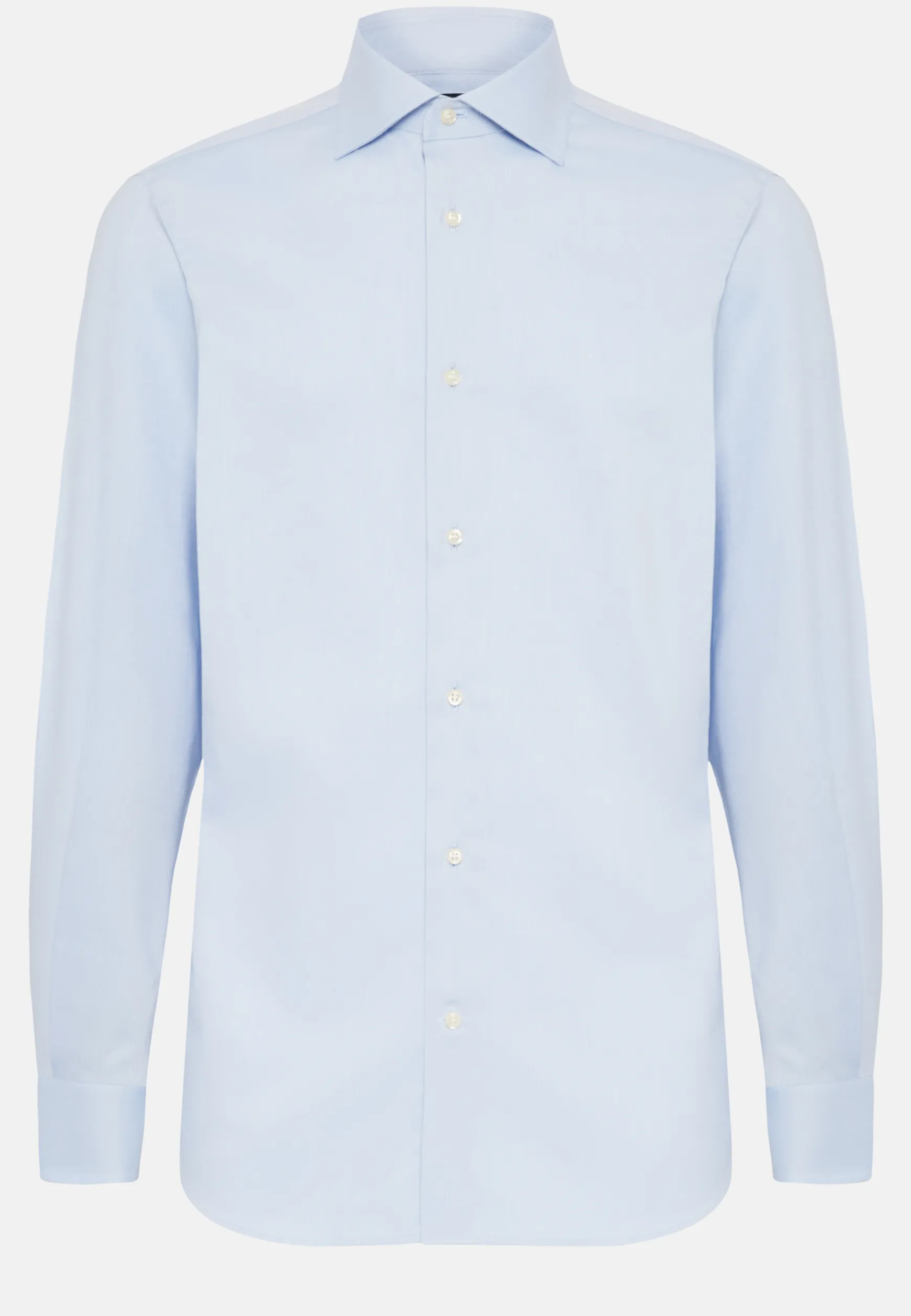 Sky Blue Cotton Dobby Shirt, Regular Fit|Boggi Milano Sale