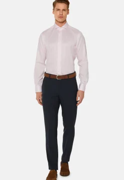 Slim Fit Striped Cotton Twill Shirt|Boggi Milano Flash Sale