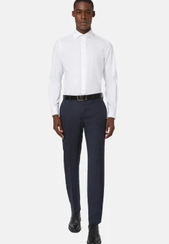 Slim Fit Cotton Twill Shirt|Boggi Milano Outlet