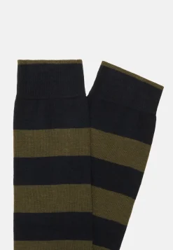 Socks with Macro Striped Pattern in Cotton Blend|Boggi Milano New
