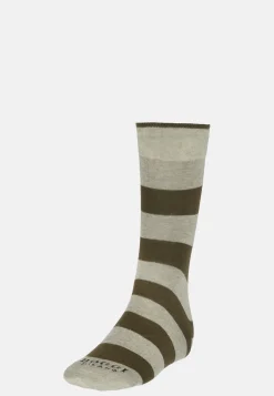 Socks with Macro Striped Pattern in Cotton Blend|Boggi Milano Fashion