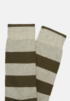 Socks with Macro Striped Pattern in Cotton Blend|Boggi Milano Fashion