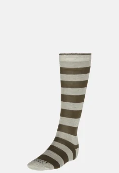 Socks with Macro Striped Pattern in Cotton Blend|Boggi Milano Store