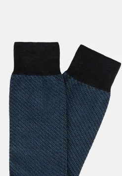Socks with Micro Pattern in Organic Cotton|Boggi Milano Online