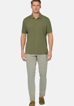 Spring High-Performance Piqu&eacute; Polo Shirt|Boggi Milano Cheap