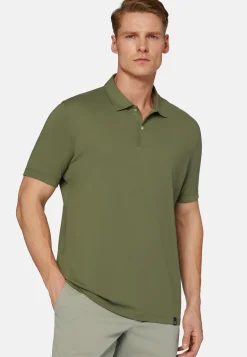 Spring High-Performance Piqu&eacute; Polo Shirt|Boggi Milano Cheap